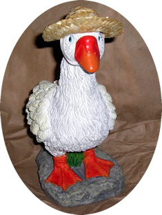 A real stone goose!